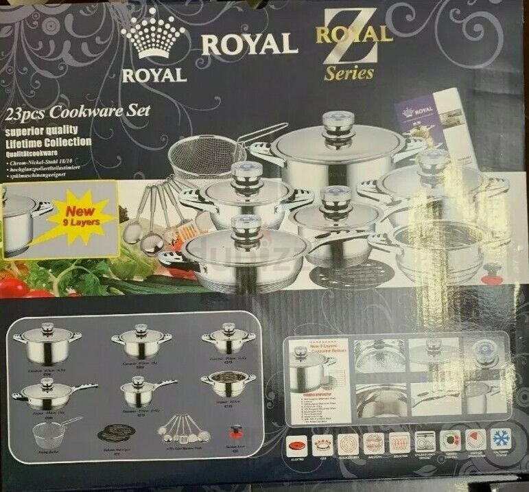 The best cooker Royal Z Series 23 PCS Cookware Set, Cookware, Royal Z ...