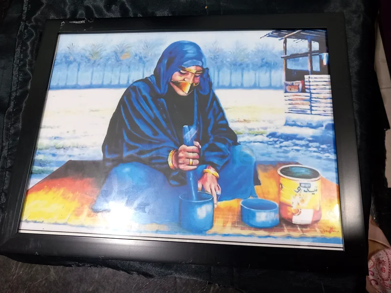 A distinctive artwork about the UAE heritage with a new frame.63184724244995113