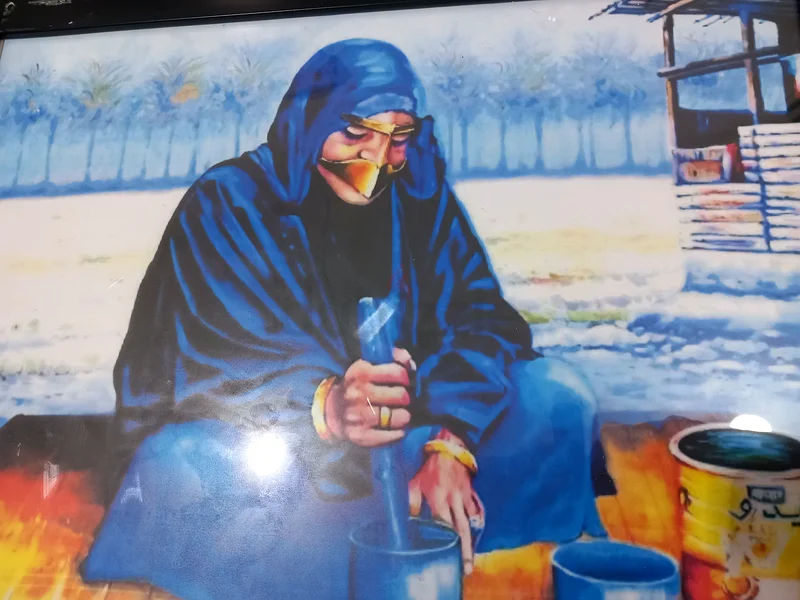 A distinctive artwork about the UAE heritage with a new frame.63184724244995111