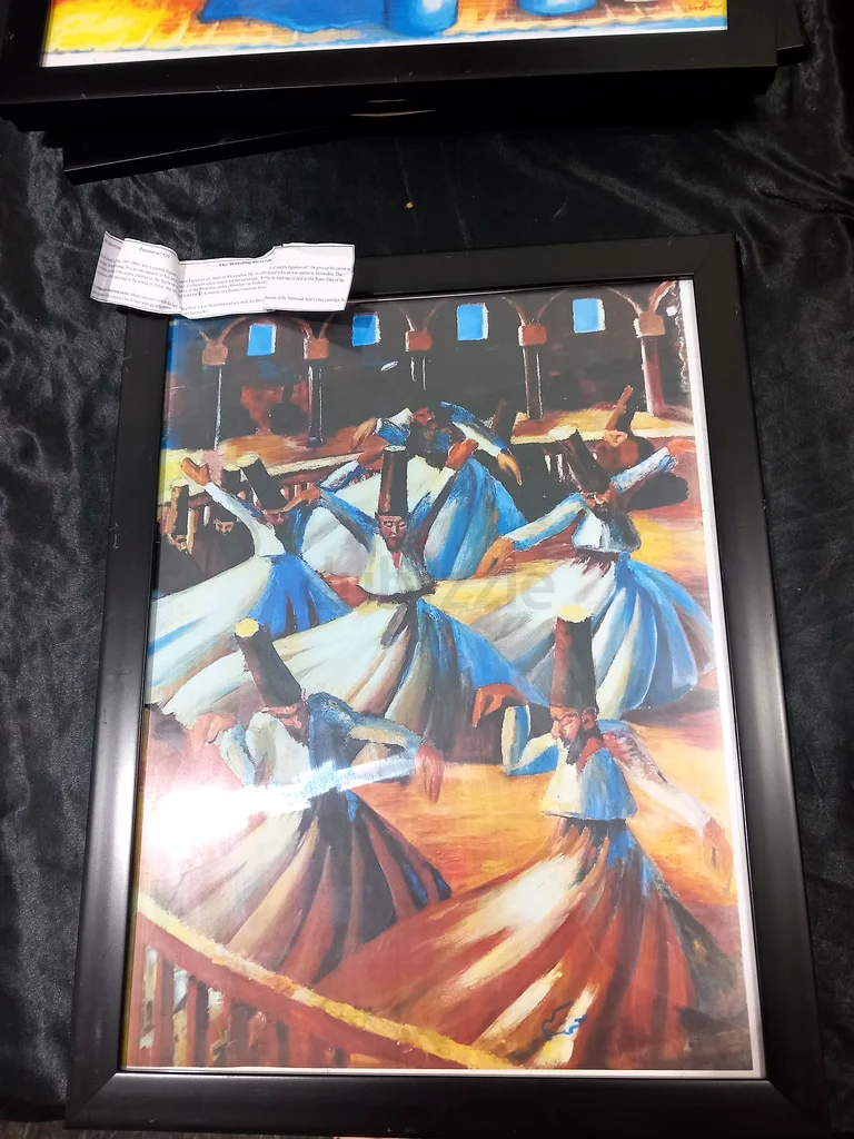 A painting full of the splendor of the dervish spirit, presented in a new frame63184717612417112