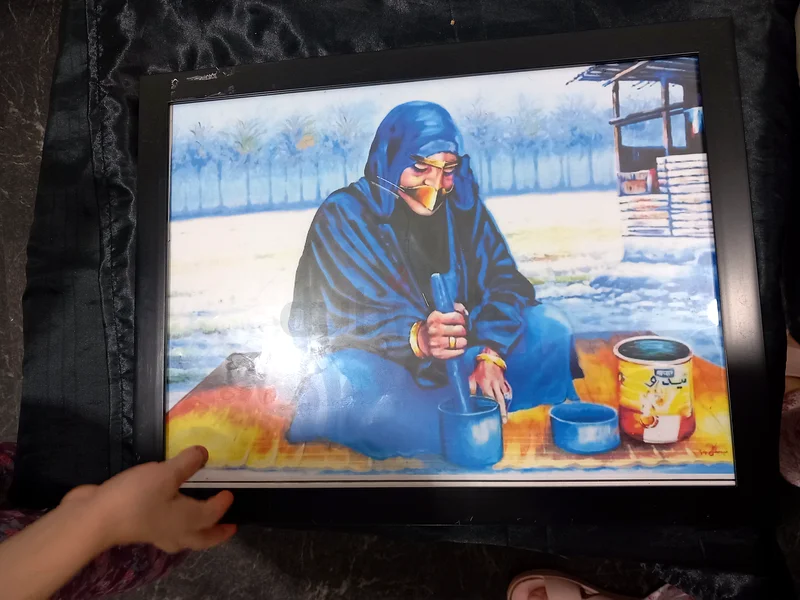 A distinctive artwork about the UAE heritage with a new frame.63184724244995112