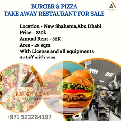 Burger Pizza Restaurant For Sale