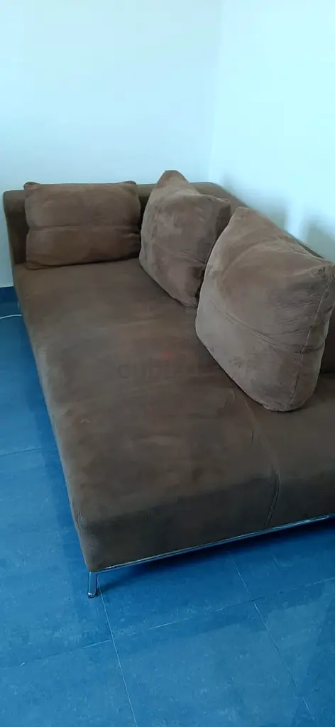 Homes R Us brown sofa