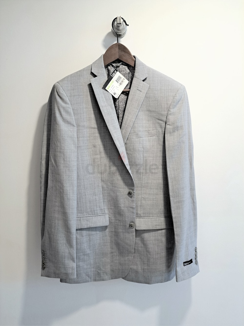 UK 38 / EU 48 - BAR III Slim-Fit Blazer. Grey . Original Brand New ...