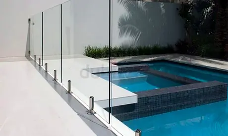 Aluminium Glass Privacy Fence