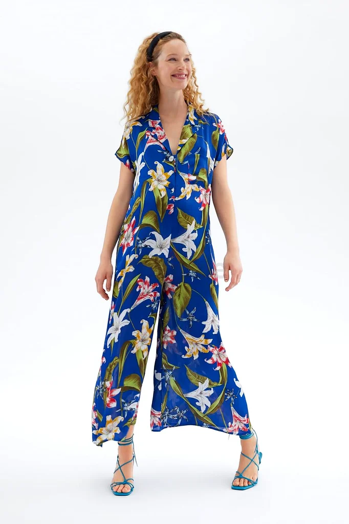 Zara Summer Holiday Floral Print Jumpsuit63240125809154112