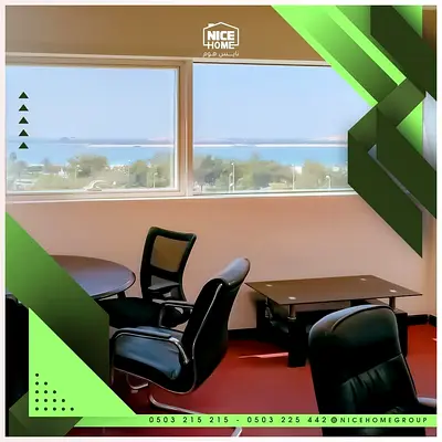 For Rent In Baynouna Tower 2, Corniche Area, Suitable For Any Commercial Activity . Furnished