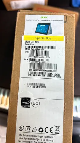 Acer Spin 311 Chromebook_TouchScreen +360_CP311-3H-K3W_RAM 4GB_ SSD 32GB_With BOX  All ACCESSOR