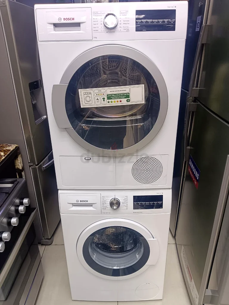 Bosch series 6th Washer and Dryer Separate Set