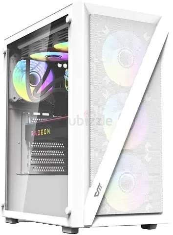 Darkflash DK 260 Air Mesh Gaming Case With 4RGB Fans White