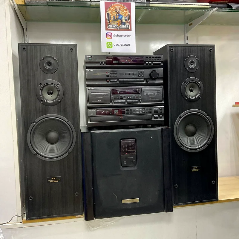 Sony stereo sound system, large Sony recorder63261810707843114