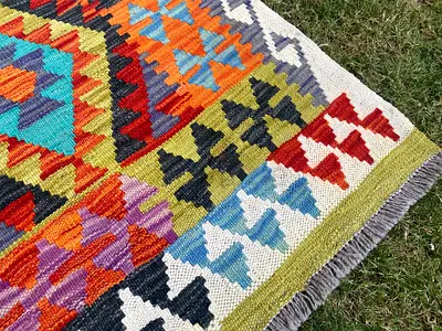 72 x 200 cm | new Turkmen Kilim Beautiful Handmade Kilim