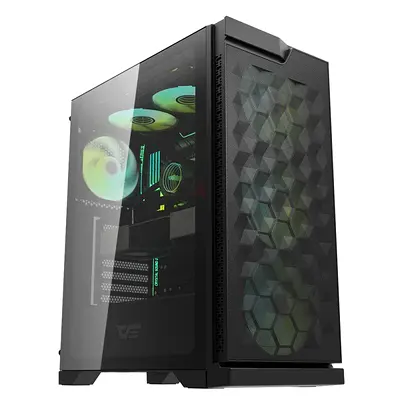 DarkFlash DK361 Gaming Pc Case With 4RGB Fans (New)
