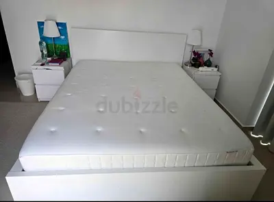 Ikea malm bed with mattress
