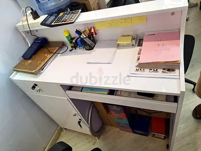 Office reception desk 100cm(glossy finnish)