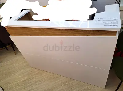 Office reception desk 140cm/ glossy finnish[brand new]