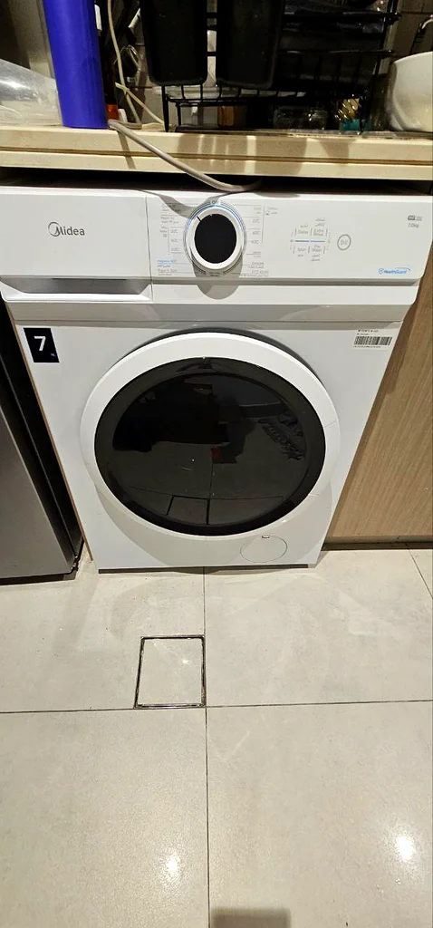 Midea 7 Kg Front Load Washing Machine With Lunar Dial,