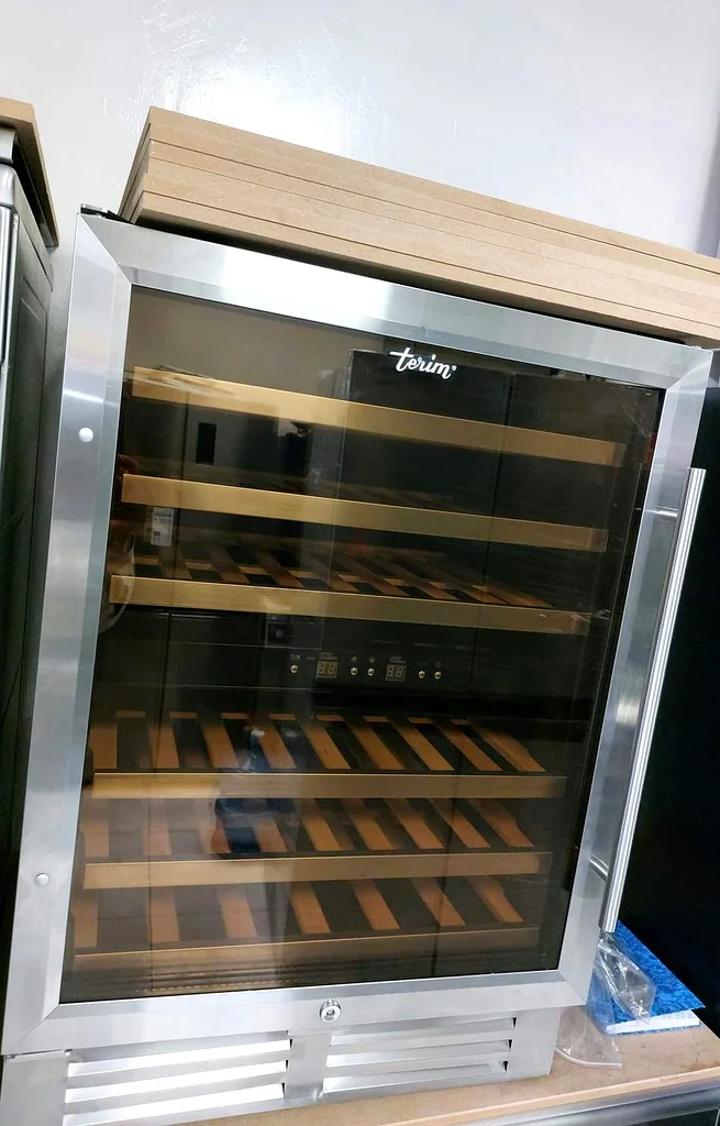 Teriem wine fridge dual zone temperature 45 bottles