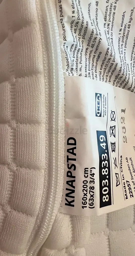 Ikea Knapstad Queen Size Mattress Topper