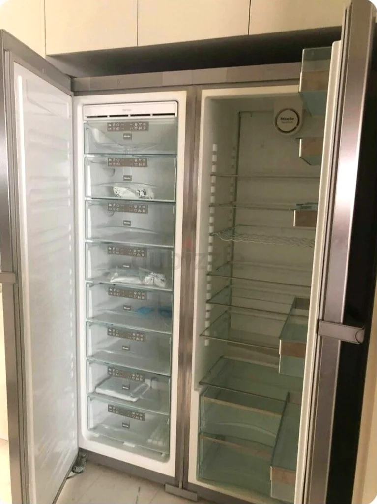Miele side by side individual free standing fridge freezer