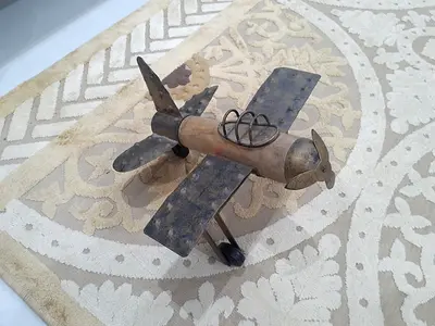 Wood  Metal propeller Airplane