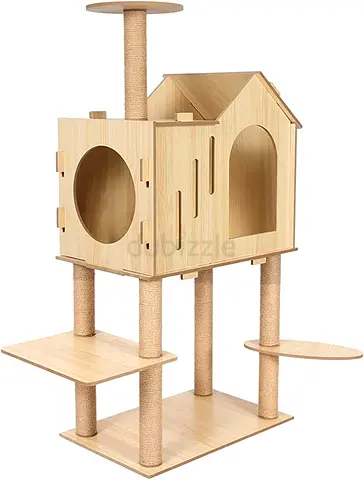 Stylish Modern Wooden Cat Tree
