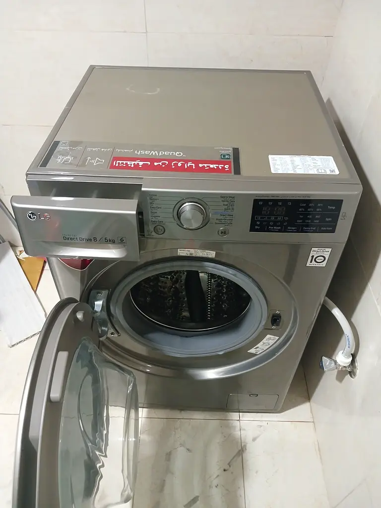 LG 8 Kg Washer 5 Kg Dryer Front Load Washing Machine 1400 RPM 6 Motion