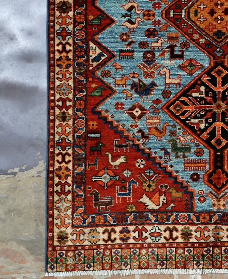 180 x 120 cm | new Handmade Beautiful Qashqai Persian Carpet63184228474243112