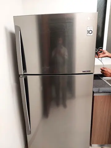 LG refrigerator top mount freezer 782HLCU platinum Silver