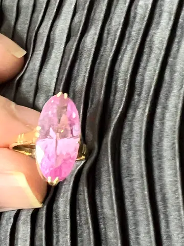 18k pink amethyst