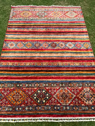146 x 208 cm | New Handmade Beautiful Khorjin Carpet