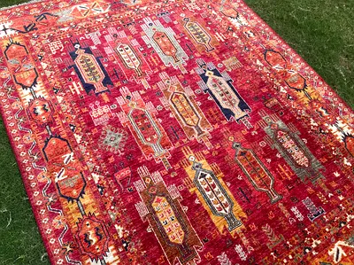 176 x 238 cm | new Handmade Beautiful Waziri Carpet