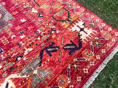 176 x 238 cm | new Handmade Beautiful Waziri Carpet