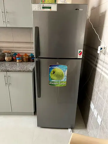 Nikai Double Door 400 liters Frost Free Refrigerator, Silver -NRF400FN4ss FREE DELIVERY +WARRANTY