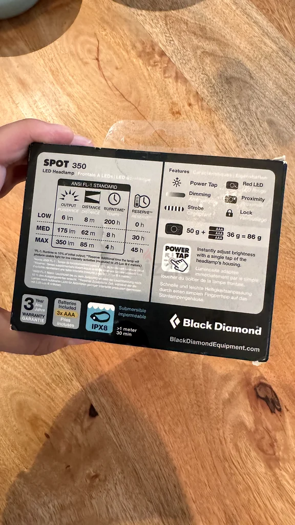 ضوء رأس Black diamond Spot 35062931672325123112