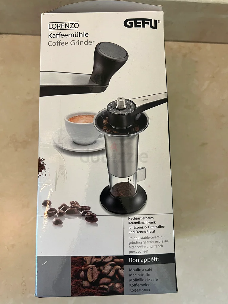 [GEFU] brand new, Handheld coffee grinder with adjustable ceramic grinding gear
