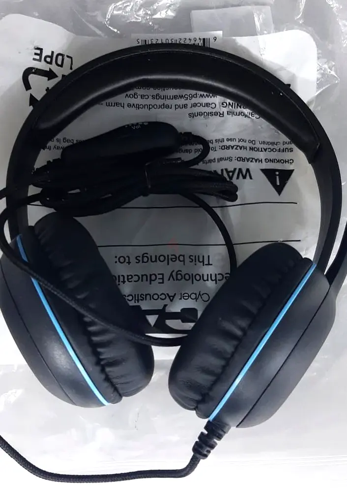 Cyber Acoustics Headset Stereo with 3.5mm Plug (AC-5002) Black