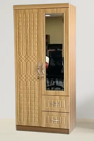 We are selling brand new 2 door cabinet wood available content number