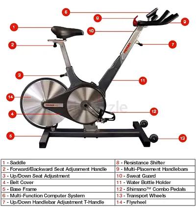 Pre-owned Keiser cardio indoor fitness spin bike in perfect condition for sale
