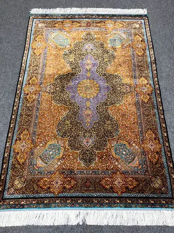 120 x 178 cm | New Beautiful Silk Persian Carpet Jamshedi