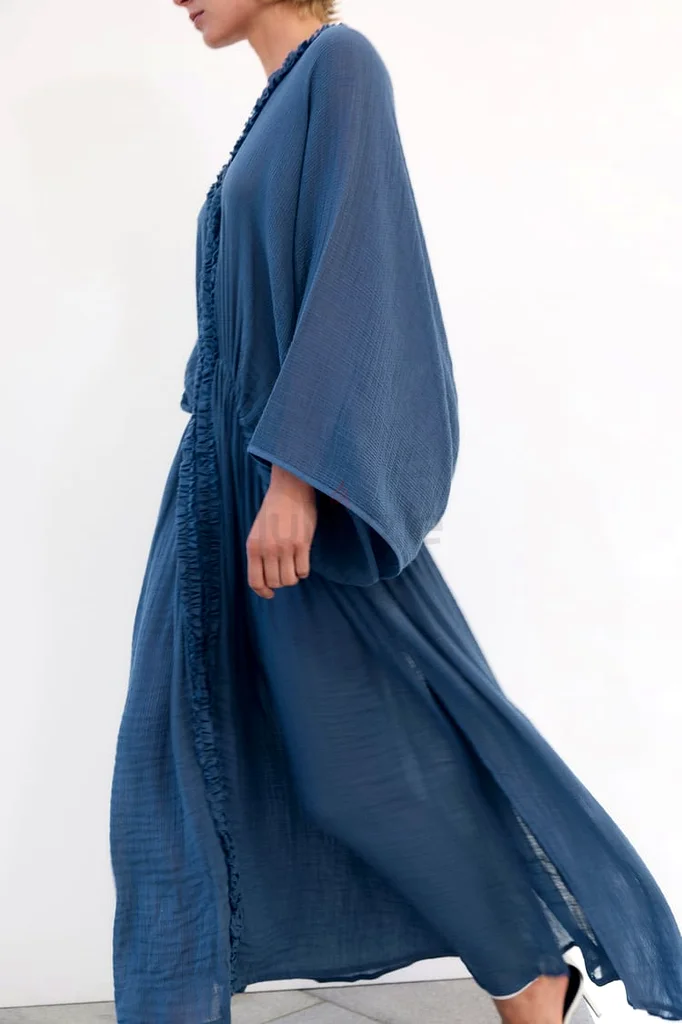 Zara Cotton Kaftan Dress63240125822979113