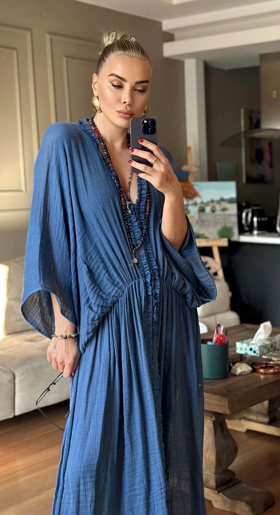 Zara Cotton Kaftan Dress632401258229791120