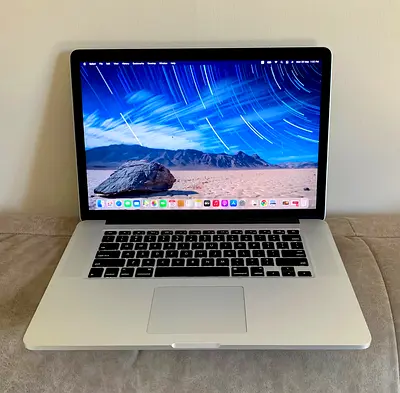 Macbook Pro 15-inch Retina - Core i7 2.2 Quad Core, 256GB SSD, 16GB Ram.