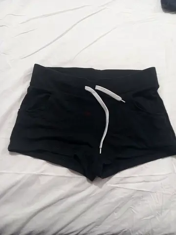Girls black shorts, small size, cotton