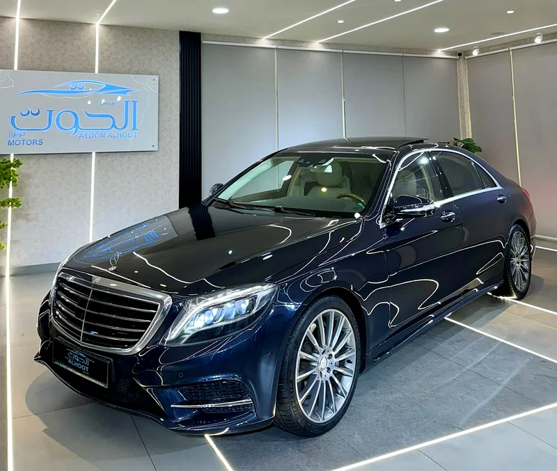 SPECIAL DARK BLUE MERCEDES S500 V8 || GCC || FULL OPTIONS || FREE ACCIDENTS || 104K MILE62933683907585111