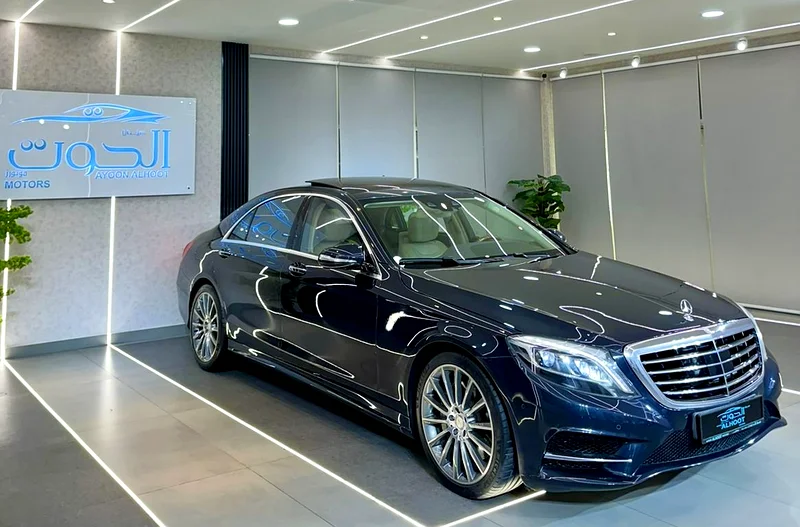 SPECIAL DARK BLUE MERCEDES S500 V8 || GCC || FULL OPTIONS || FREE ACCIDENTS || 104K MILE62933683907585111