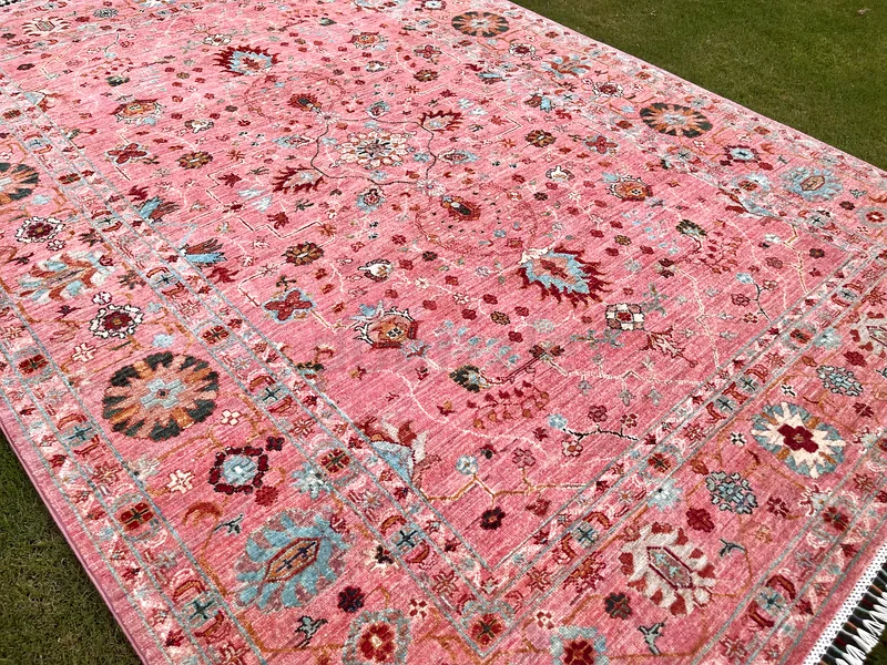 176 x 247 cm | new Handmade Beautiful Sultani Carpet Pink63209348239362113