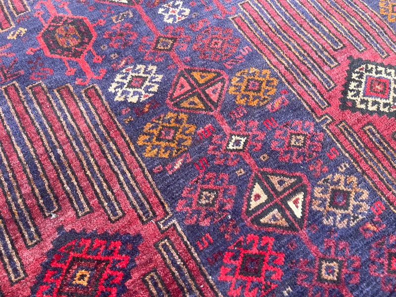 144 × 249 سم | سجادة بلوش قلمدان فارسية يدوية الصنع وعصرية63183722937603114