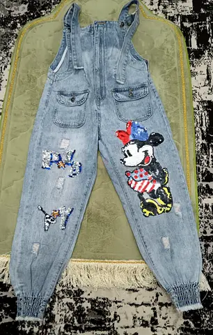 Girls Jeans Jumpsuit Size M