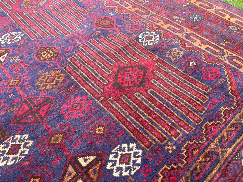144 × 249 سم | سجادة بلوش قلمدان فارسية يدوية الصنع وعصرية63183722937603112
